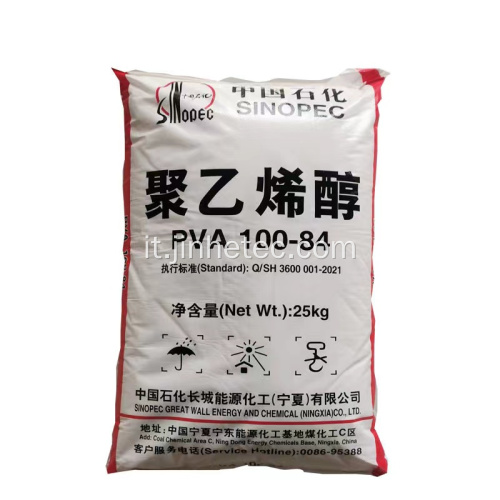 Alcool polivinilico Sinopec PVA 100-84 Flakes per tessuti